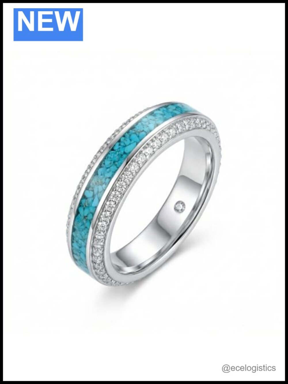 ONEFINITY Turquoise Ring Band for Women Vintage Western Jewelry Gift